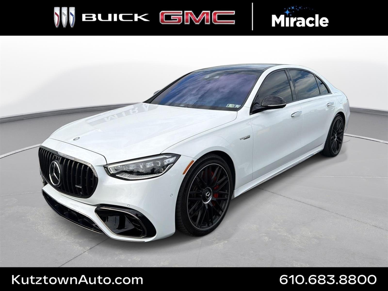 Used 2024 Moonlight White Mercedes-Benz AMG® S 63 E image 1