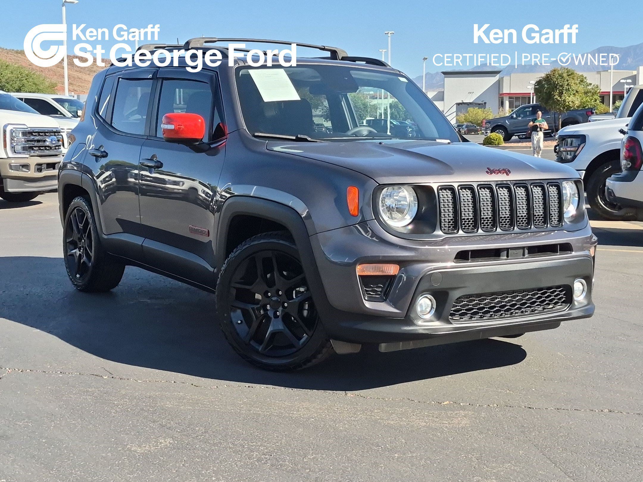 Used 2020 Granite Crystal Clearcoat Metallic Jeep Orange Edition image 1