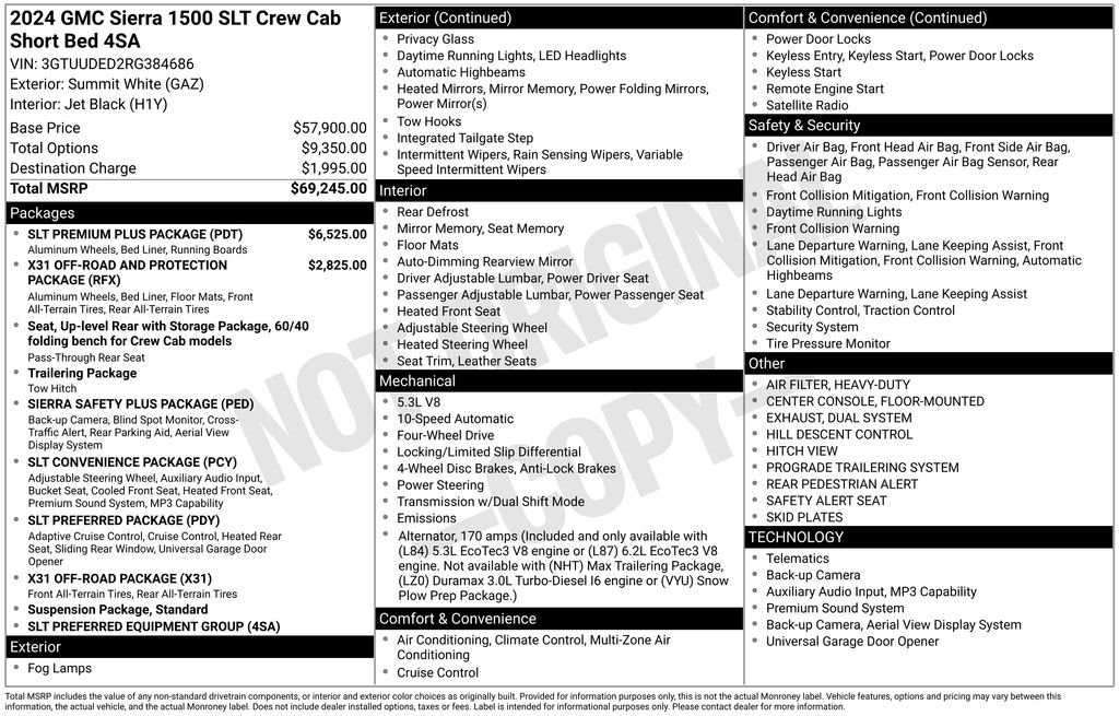Certified Used 2024 White GMC SLT image 23