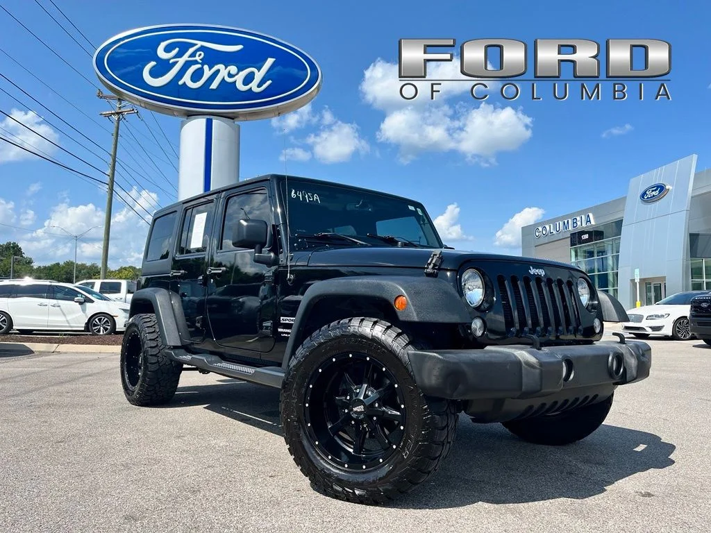 Used 2018 Black Jeep Unlimited Sport image 1