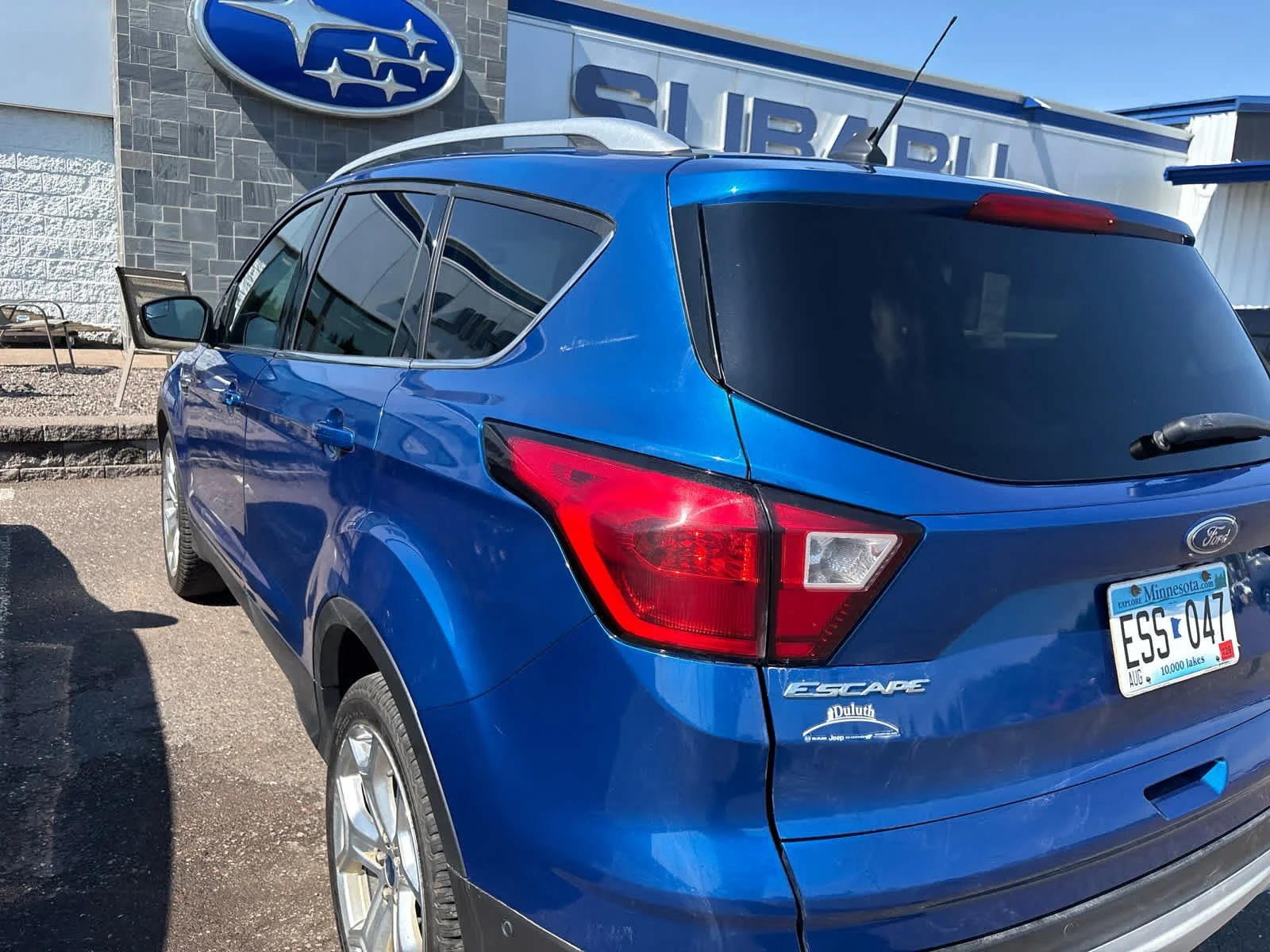 Used 2019 Lightning Blue Metallic Ford Titanium image 7