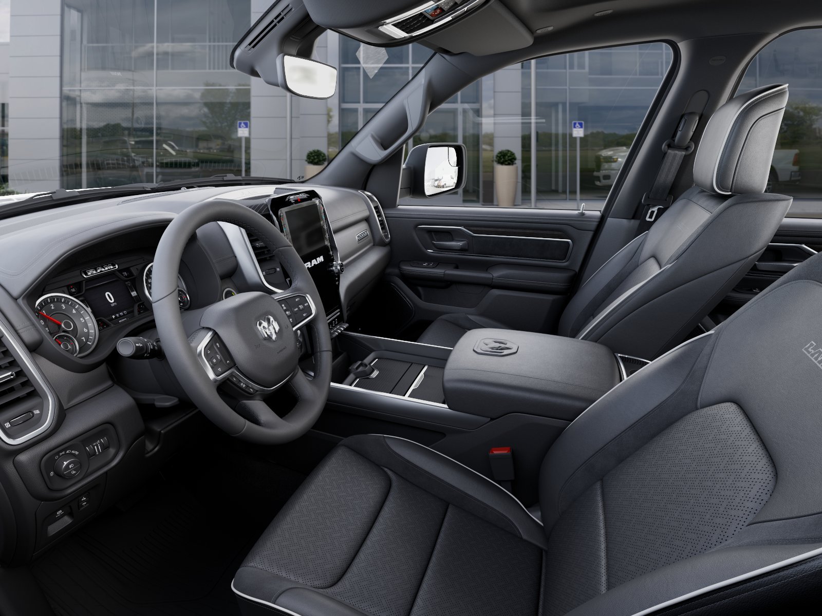 New 2026 Bright White Clear-Coat Exterior Paint RAM Laramie image 48