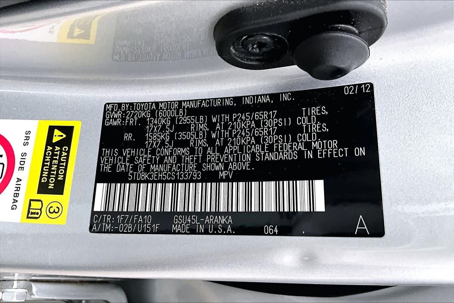 Used 2012 Classic Silver Metallic Toyota  image 33