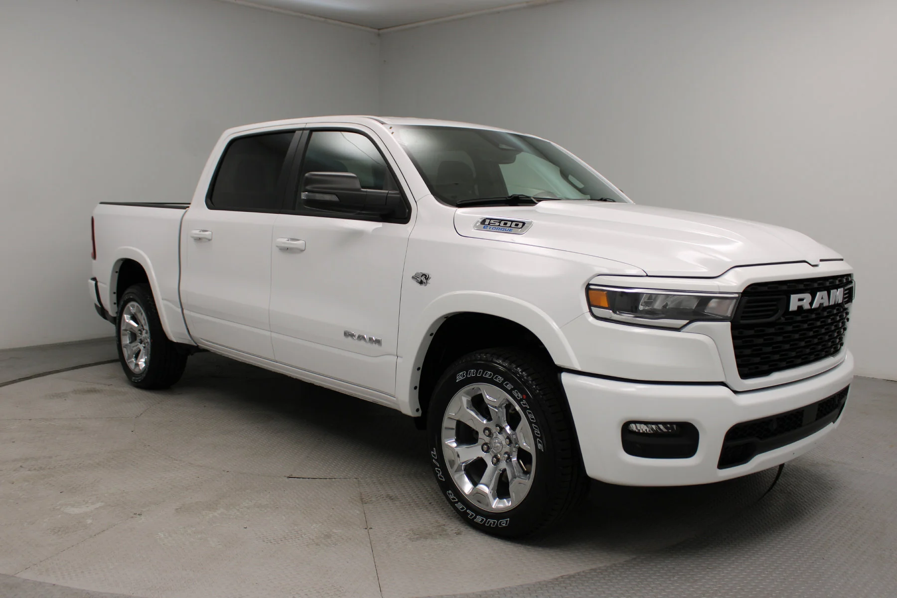 New 2026 Bright White Clear-Coat Exterior Paint RAM Big Horn 4x4 Crew Cab 5