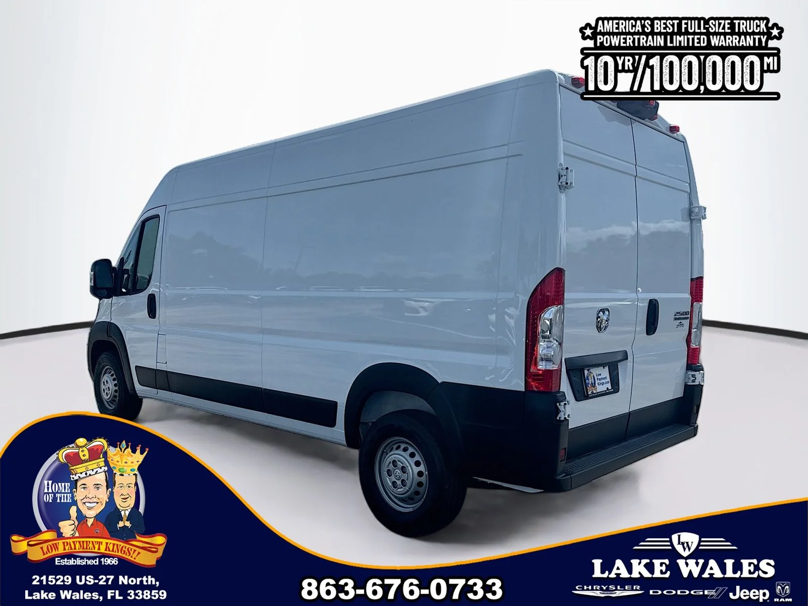 New 2026 Bright White Clearcoat RAM High Roof image 4