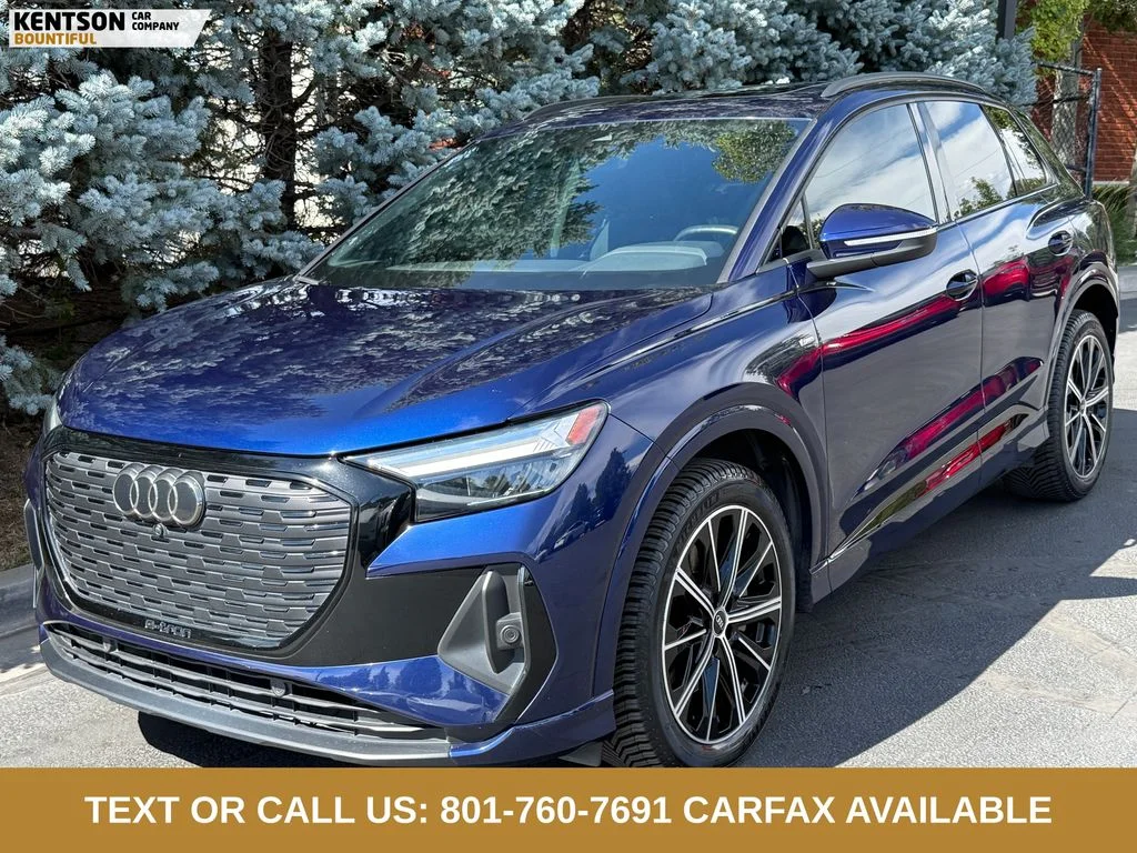 Used 2022 Blue Audi Premium Plus image 3