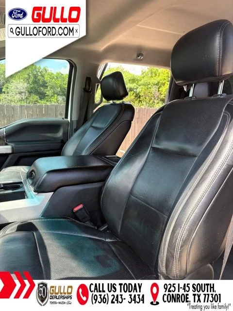Used 2017 White Platinum Tri-Coat Metallic Ford Lariat image 8