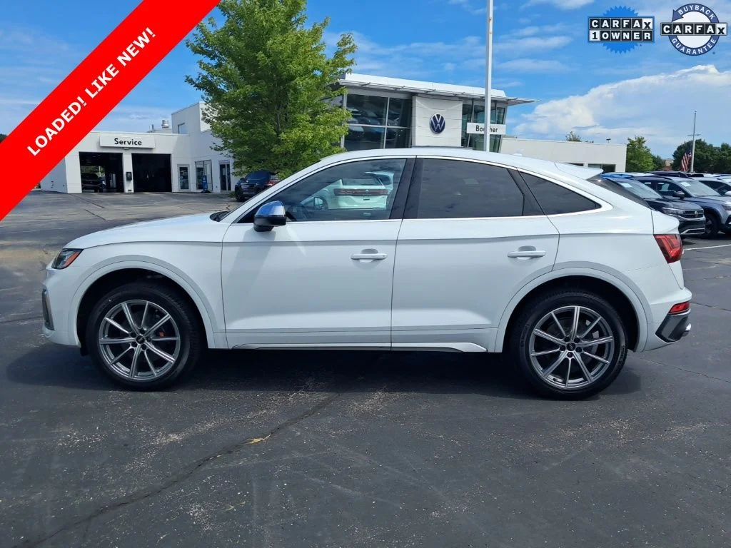 Used 2022 Glacier White Metallic Audi Premium image 3