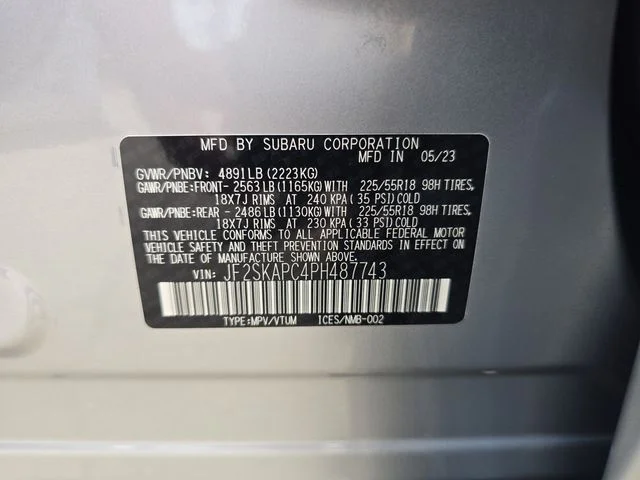 Used 2023 Silver Subaru Limited image 29