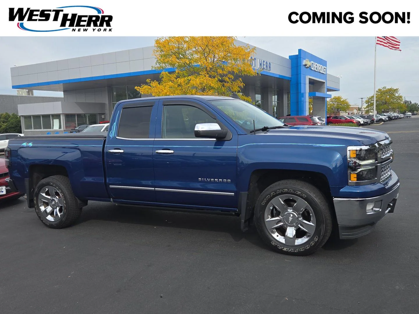 Used 2015 Deep Ocean Blue Metallic Chevrolet LTZ image 1