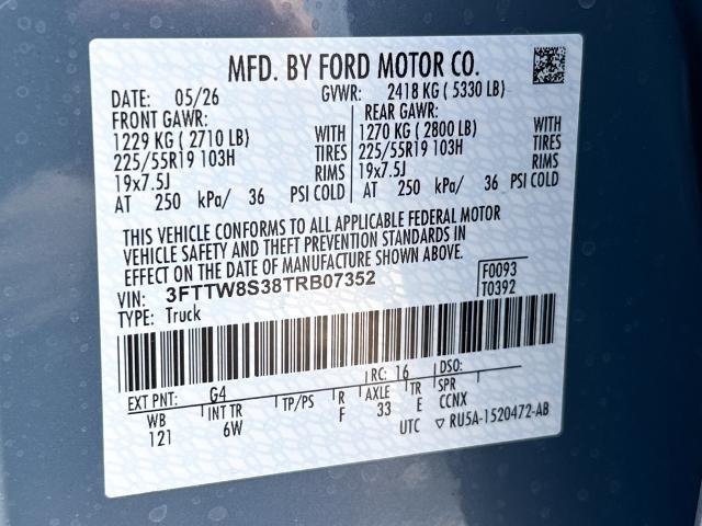 New 2026 Azure Gray Metallic Tri-Coat Ford Lariat® image 31