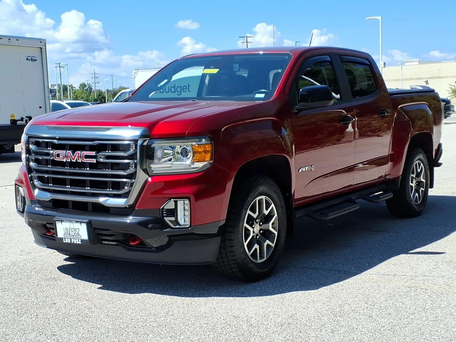 Used 2021 Cayenne Red Tintcoat GMC 4WD AT4 with Leather image 2