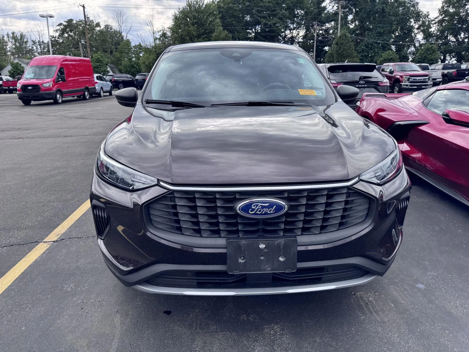Used 2023 Cinnabar Red Ford Active image 2