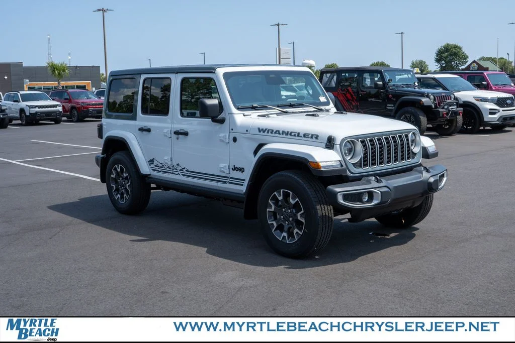 New 2026 Bright White Clear-Coat Exterior Paint Jeep Sahara image 8