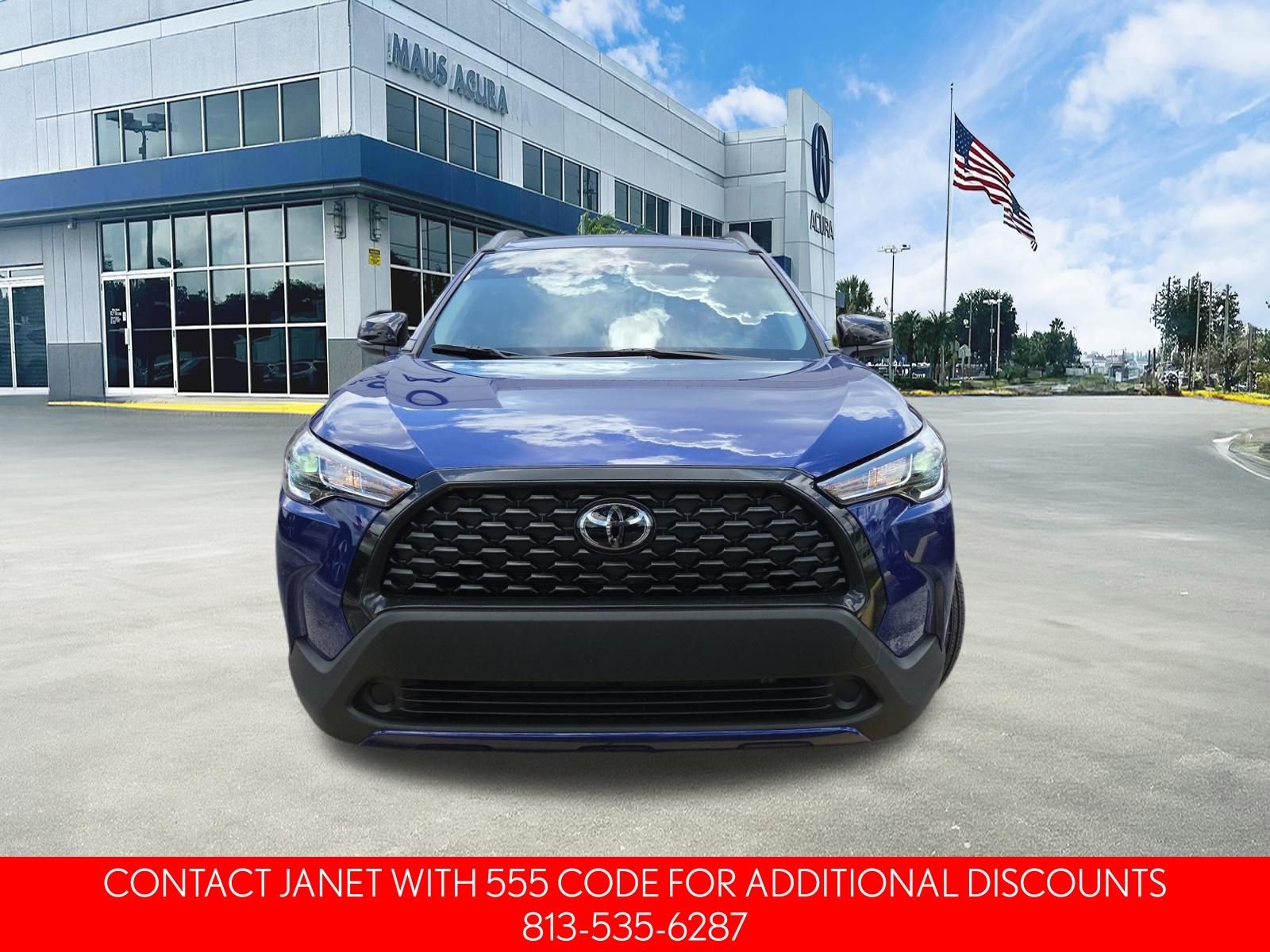 Used 2025 Blue Toyota LE image 3