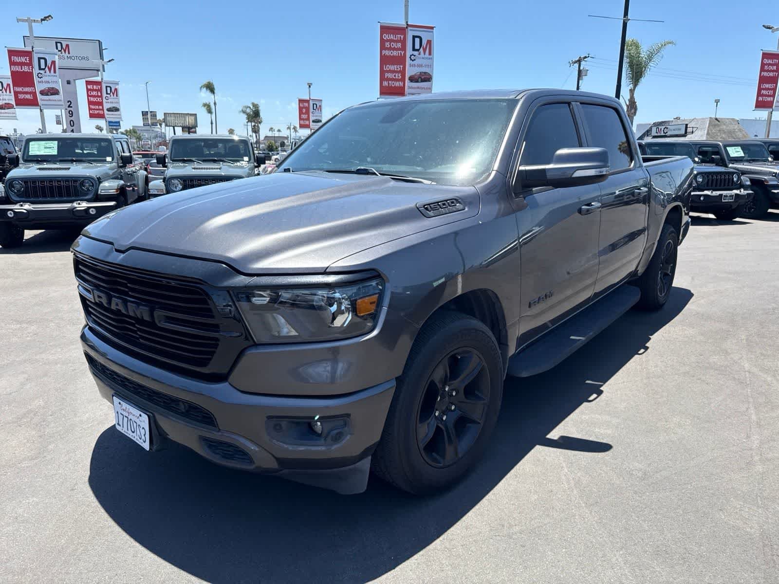 Used 2020 Granite Crystal Metallic Clearcoat Ram Big Horn image 2