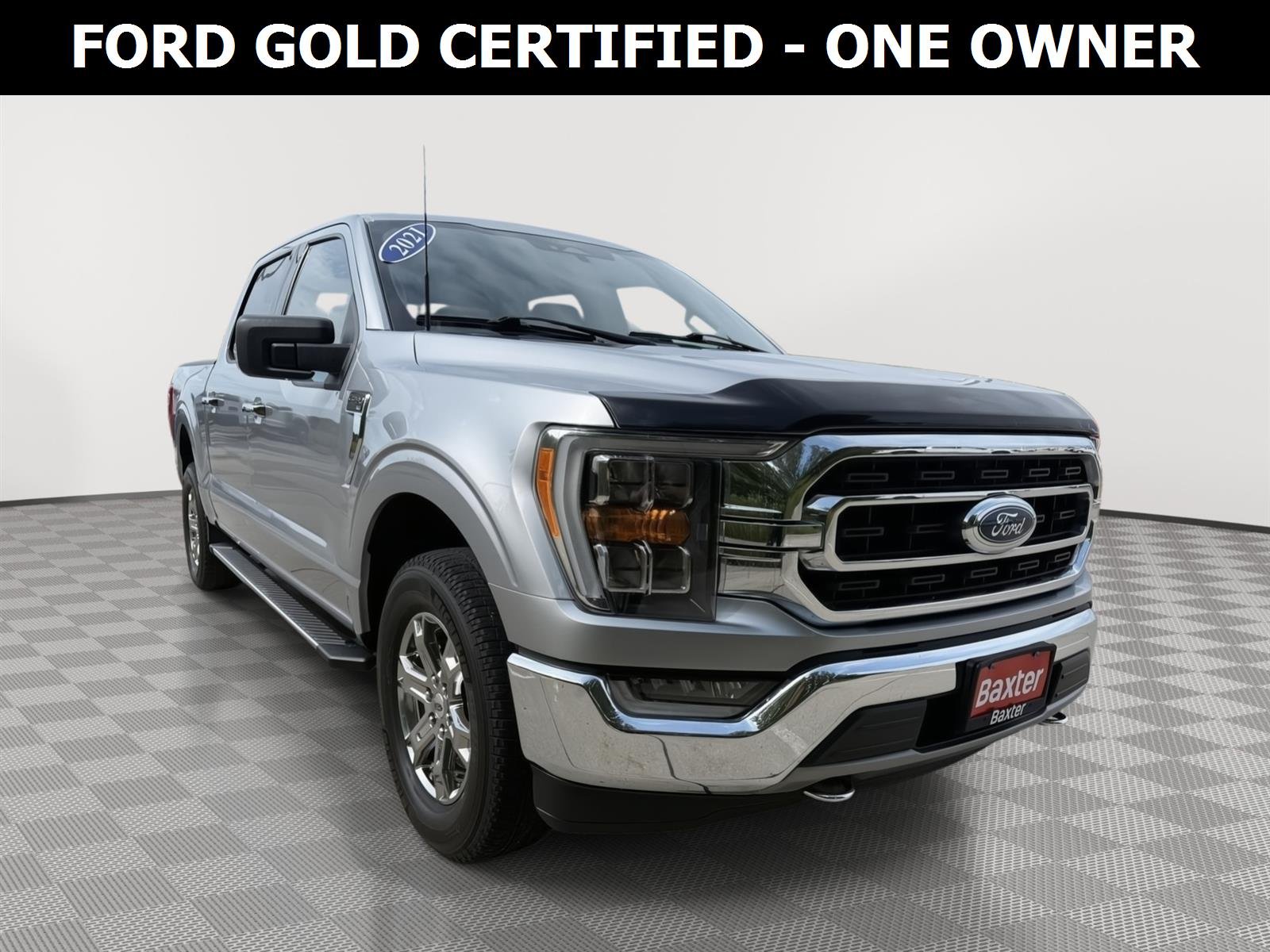 Certified Used 2021 Iconic Silver Ford XLT image 1