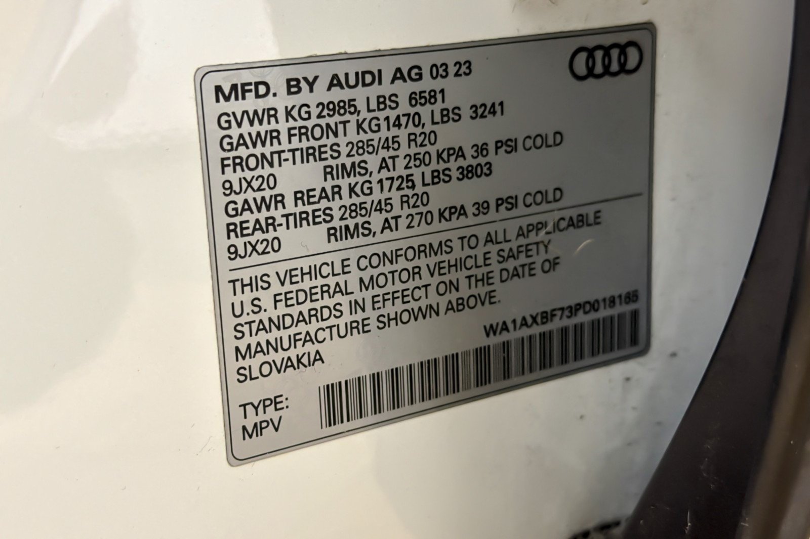 Used 2023 Glacier White Metallic Audi Premium 55 TFSI quattro image 26