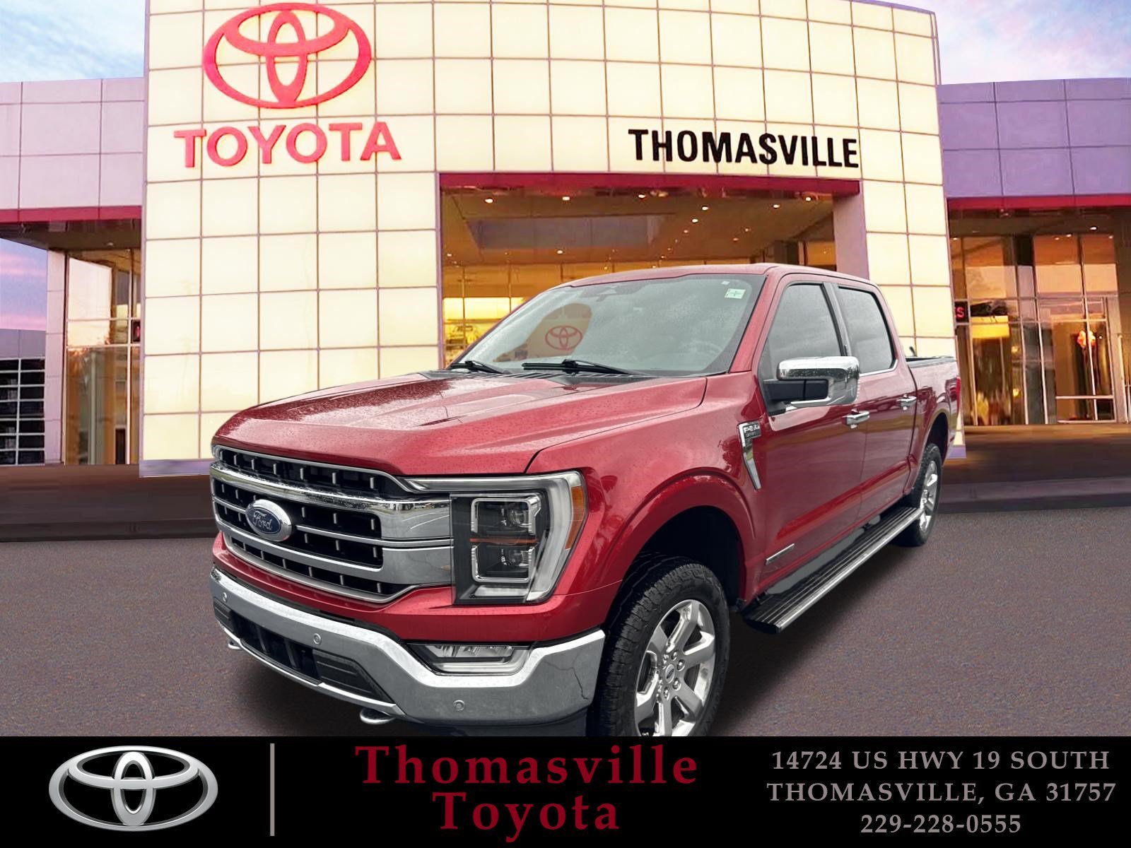 Used 2023 Red Metallic Ford Lariat image 1