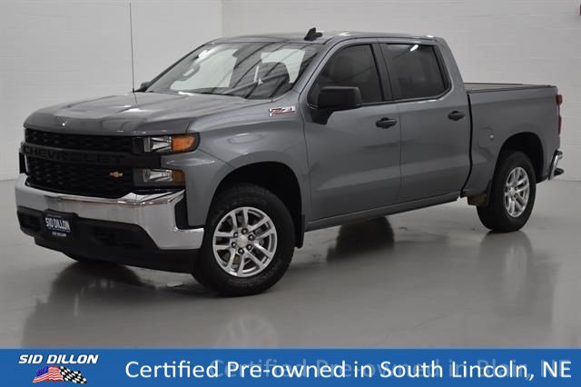 Certified Used 2021 Satin Steel Metallic Chevrolet Work Truck image 1