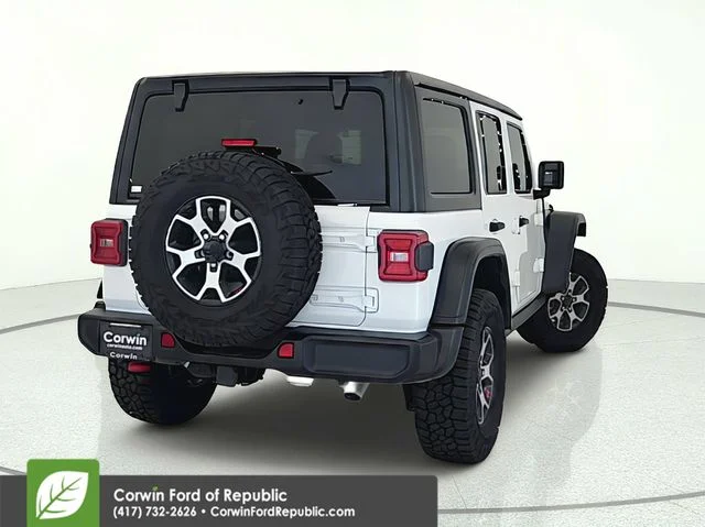 Used 2021 Bright White Clearcoat Jeep Unlimited Rubicon image 5