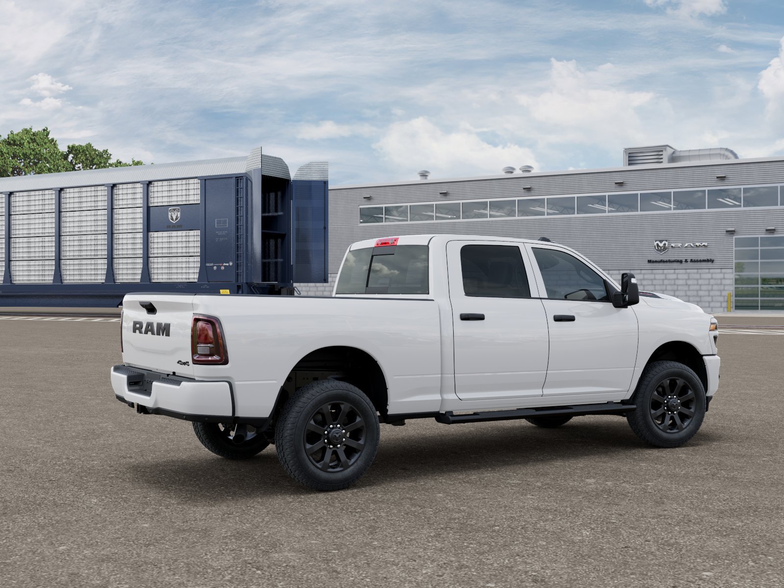 New 2026 Bright White Clearcoat RAM Black Express image 2