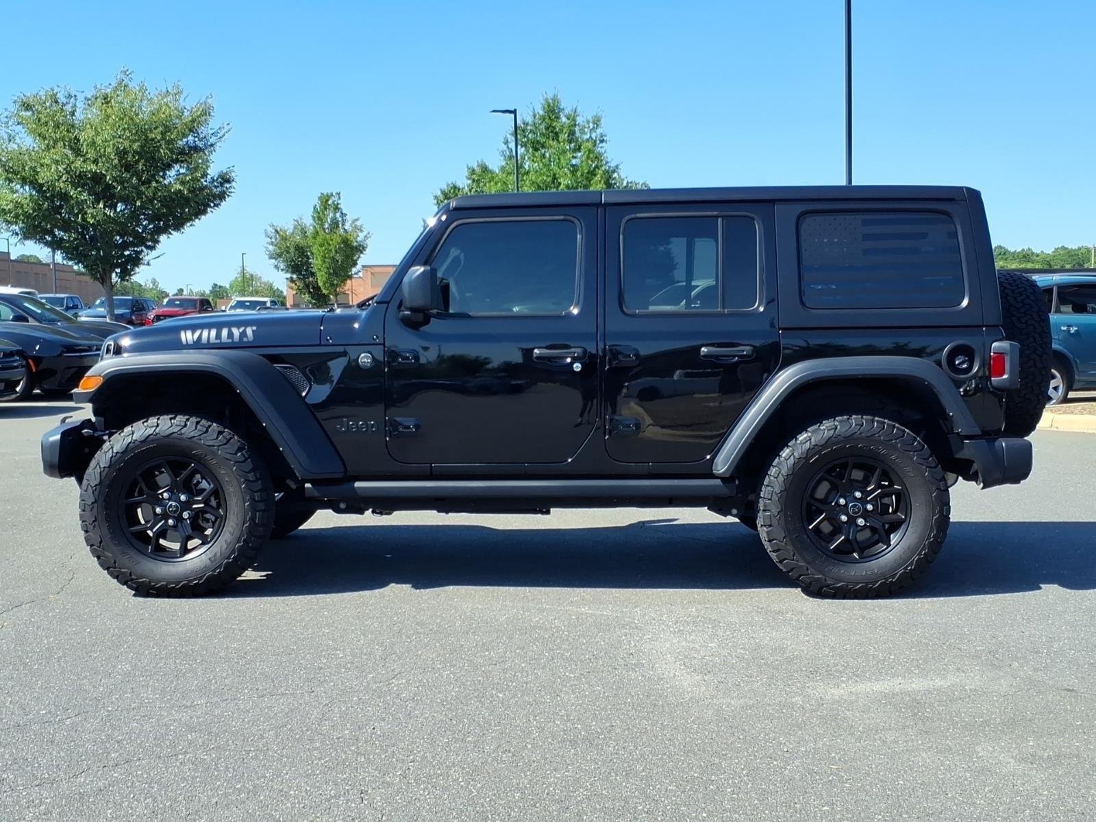 Used 2024 Black Clearcoat Jeep Willys image 3