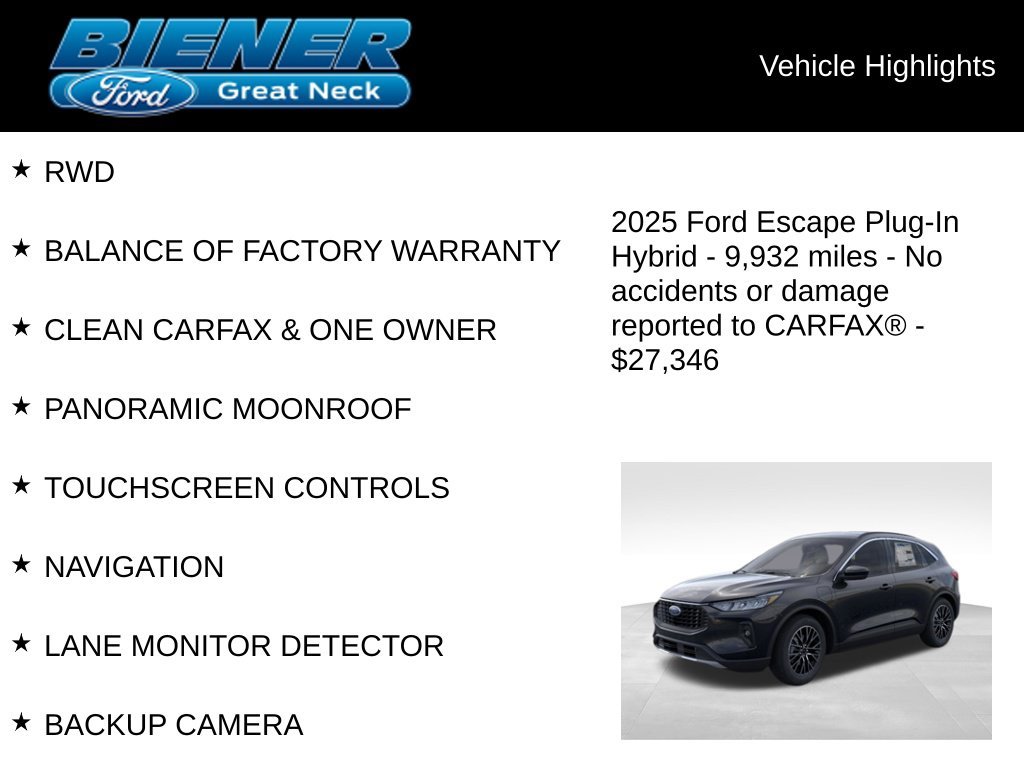 Used 2025 Agate Black Metallic Ford Base image 9
