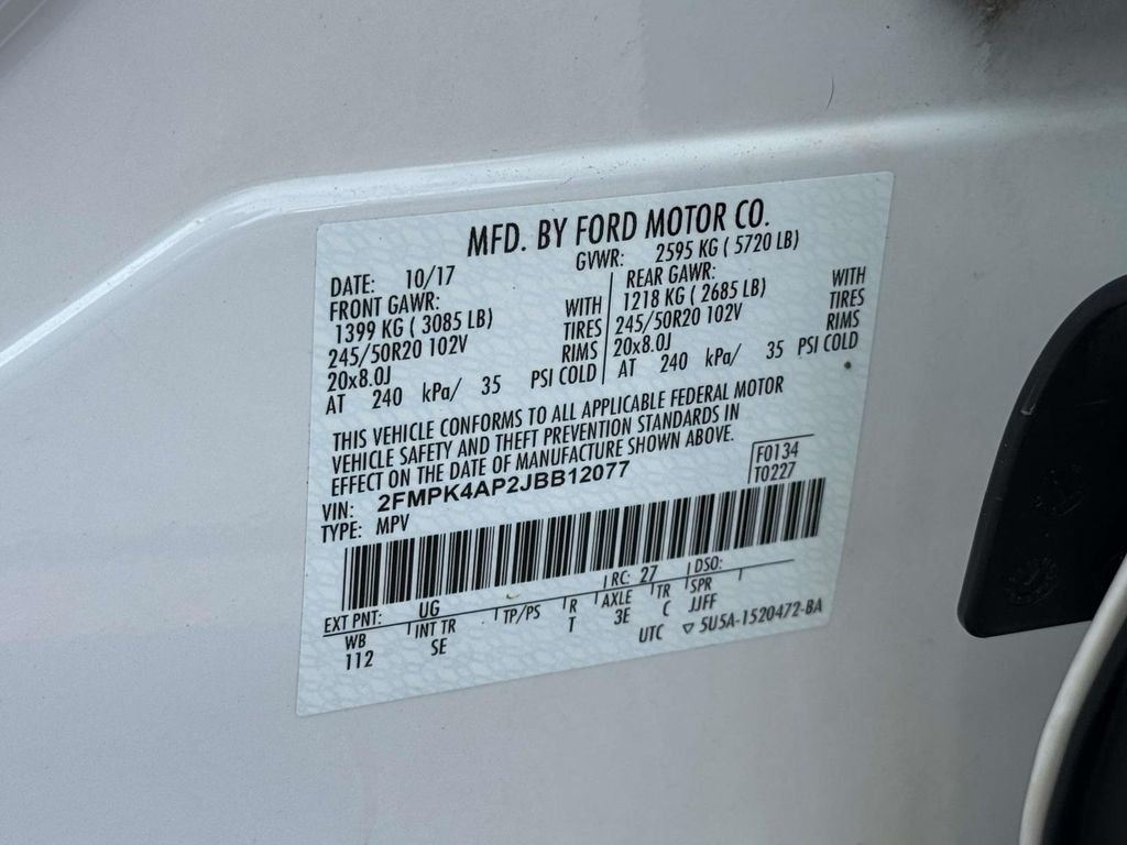 Used 2018 White Ford Sport image 30