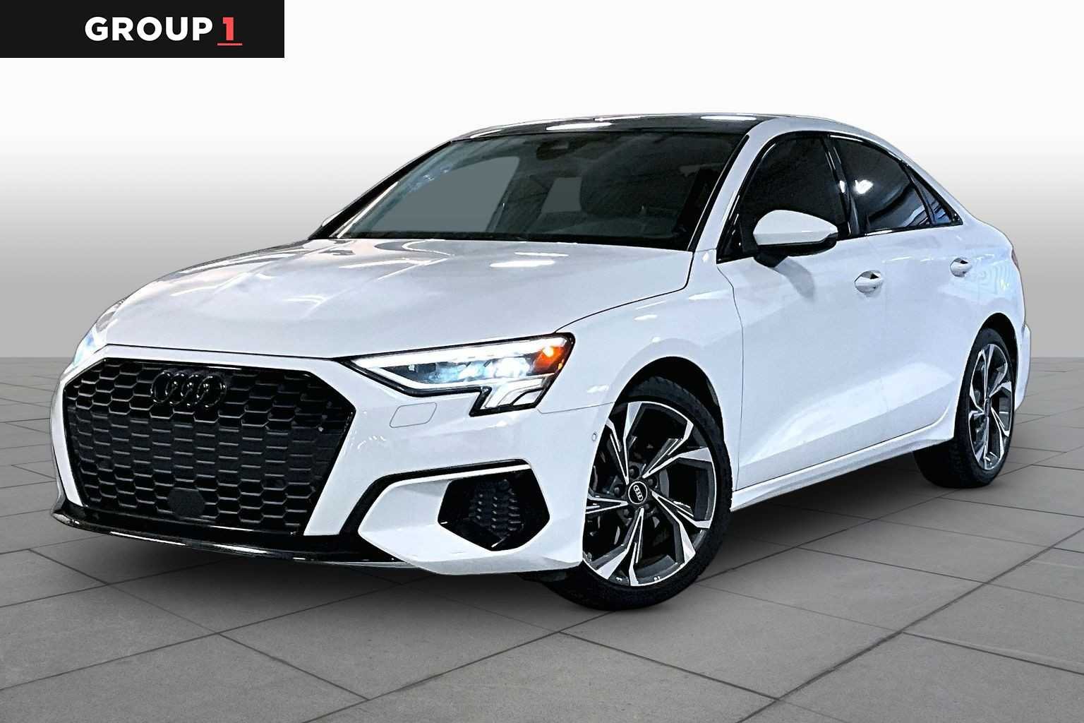 Used 2023 Glacier White Metallic Audi Premium Plus image 1