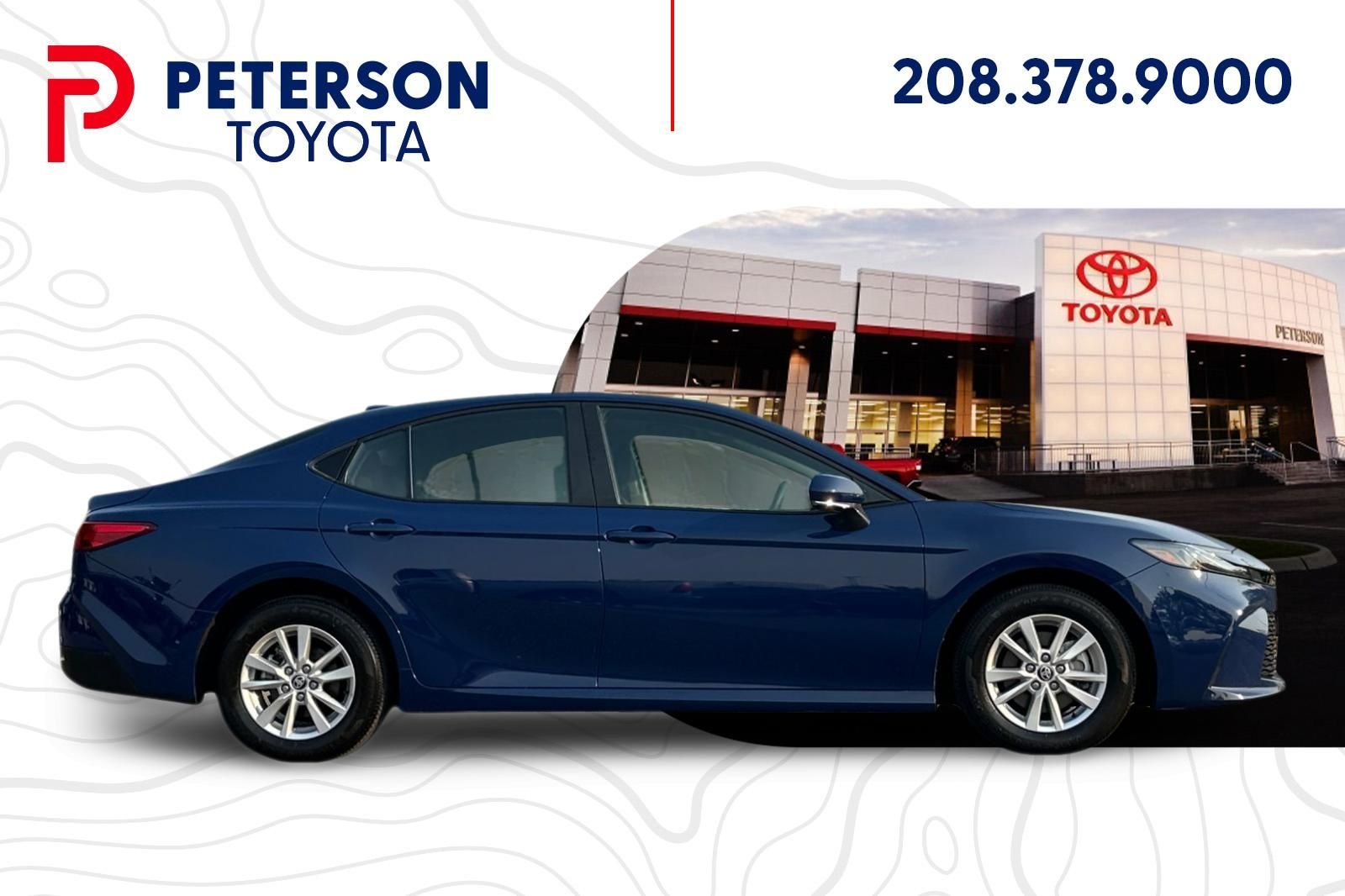 Used 2025 Blue Toyota LE image 2