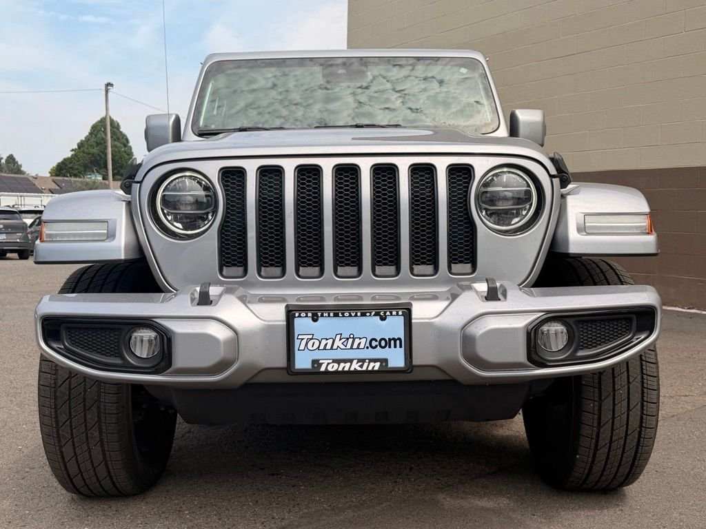 Used 2021 Billet Silver Metallic Clearcoat Jeep Unlimited Sahara High Altitude image 14