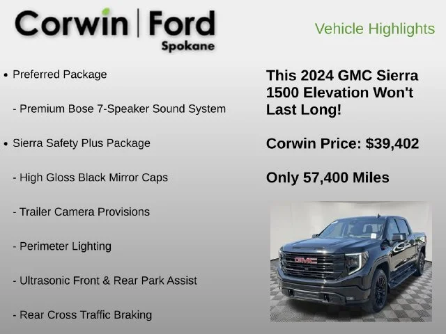 Used 2024 Onyx Black GMC Elevation image 18