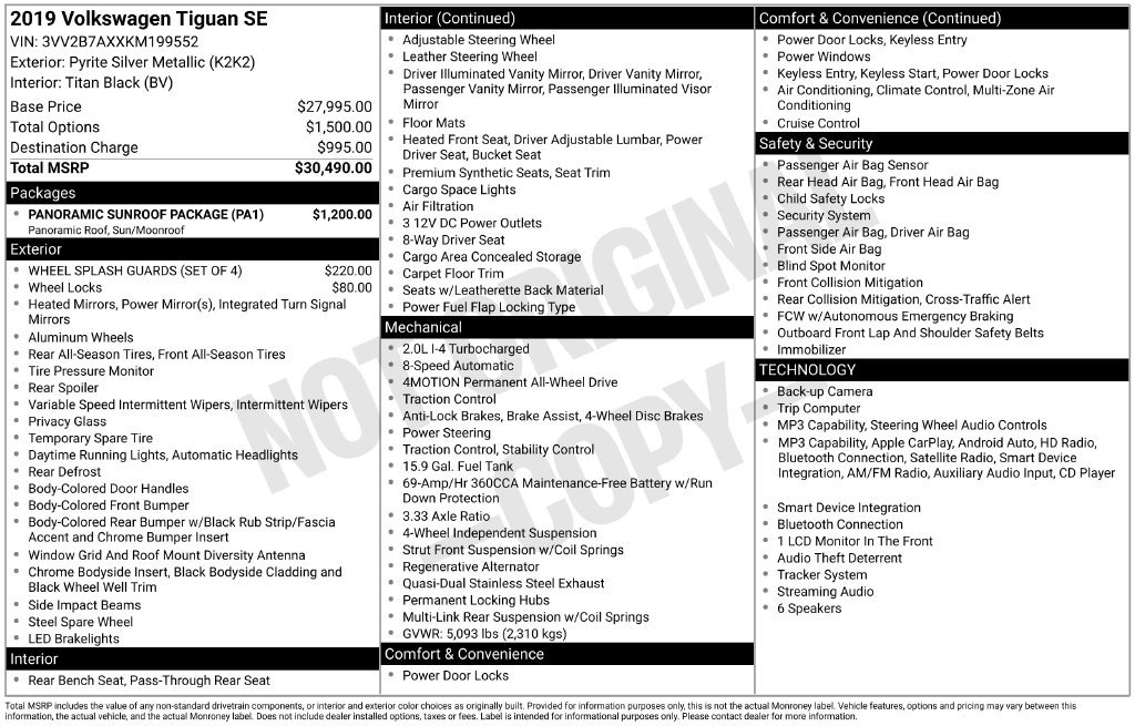 Used 2019 Pyrite Silver Metallic Volkswagen 2.0T SE image 4