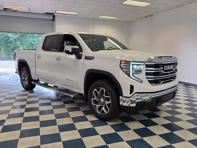 New 2026 Glacier White Tricoat GMC SLT image 1