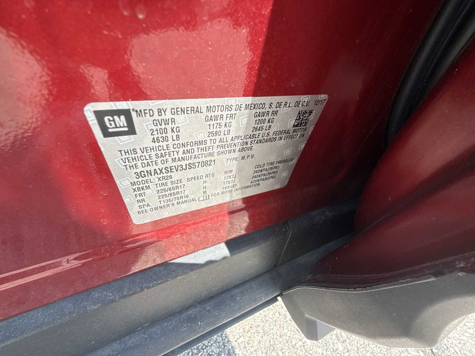 Certified Used 2018 CAJUN RED TINTCOAT Chevrolet LT image 32