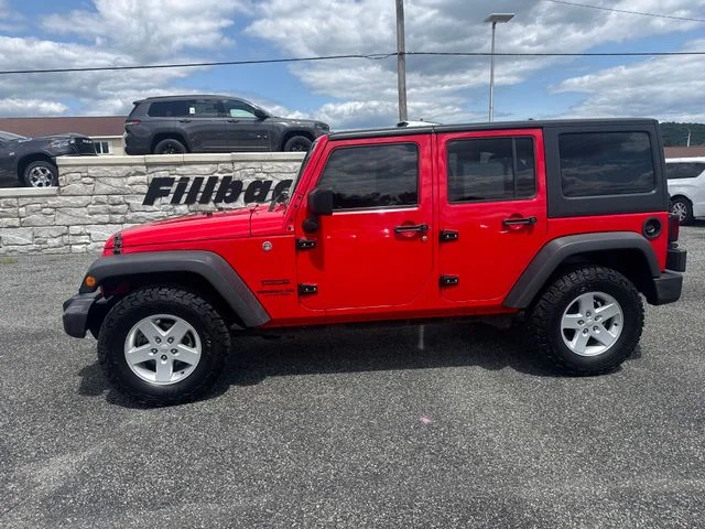 Used 2017 Firecracker Red Clearcoat Jeep Unlimited Sport image 2