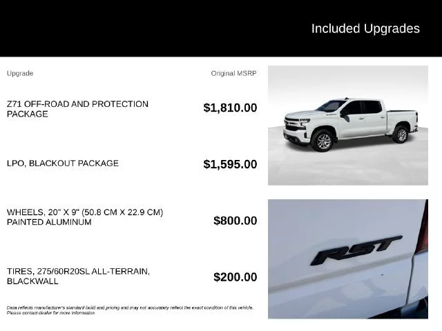 Certified Used 2022 SUMMIT WHITE Chevrolet RST image 5