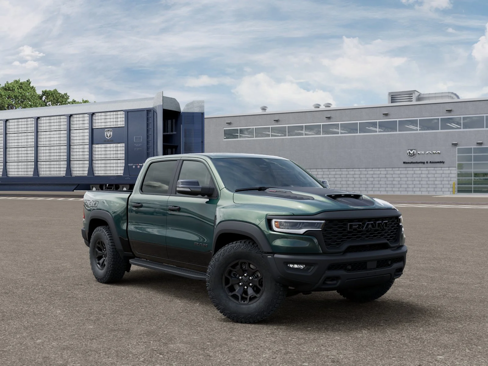 New 2026 Serrano-Green Metallic Exterior Paint RAM RHO image 5