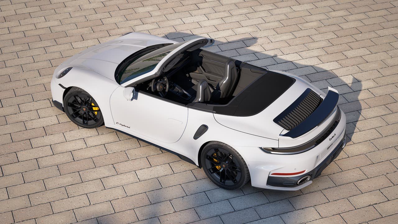 New 2027 White Porsche Turbo S Cabriolet image 4