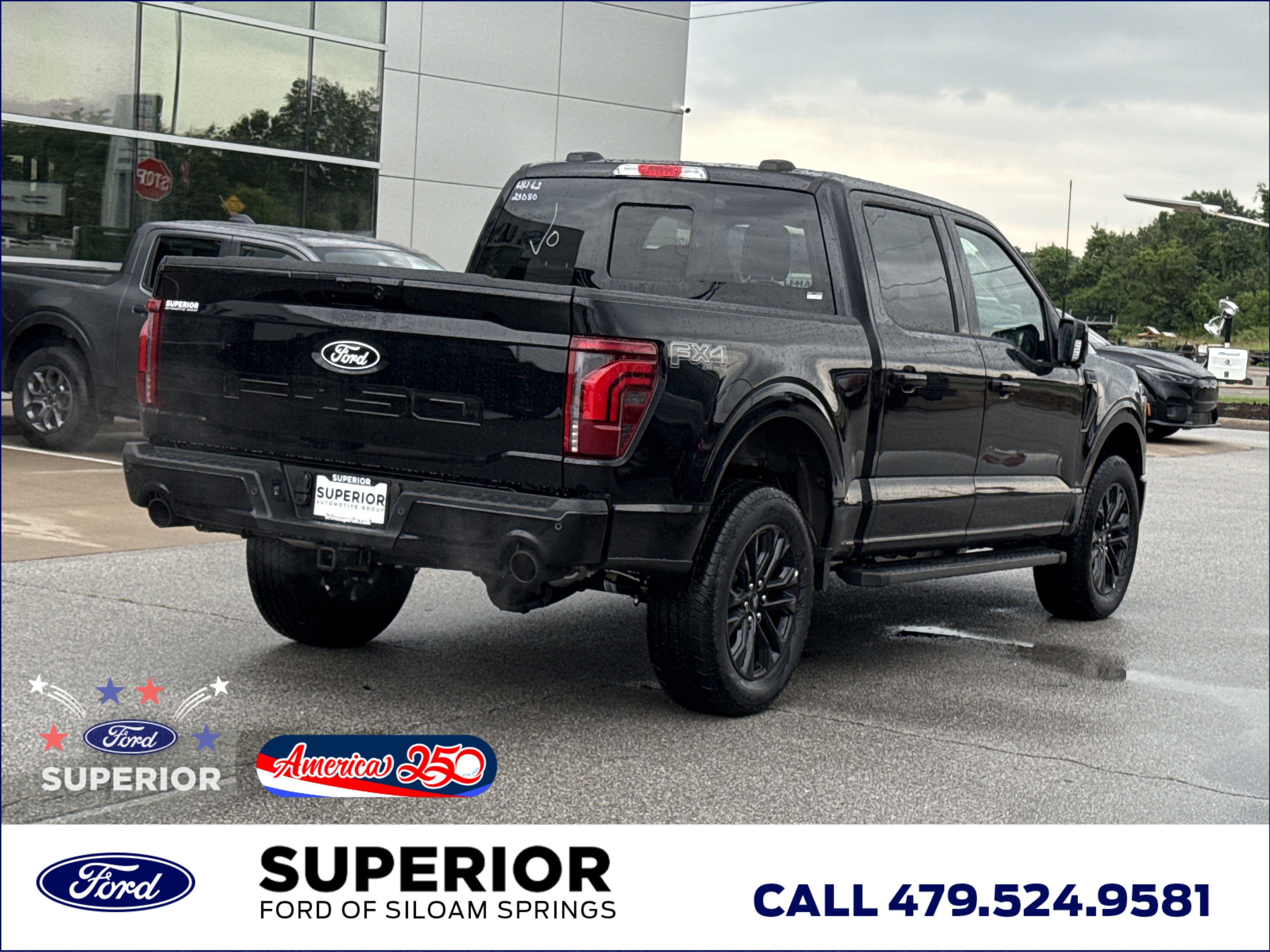New 2026 Agate Black Metallic Ford Lariat 4WD image 3