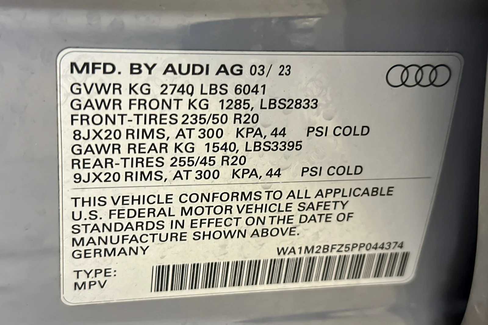 Certified Used 2023 Pebble Gray Audi Prestige 50 quattro image 28