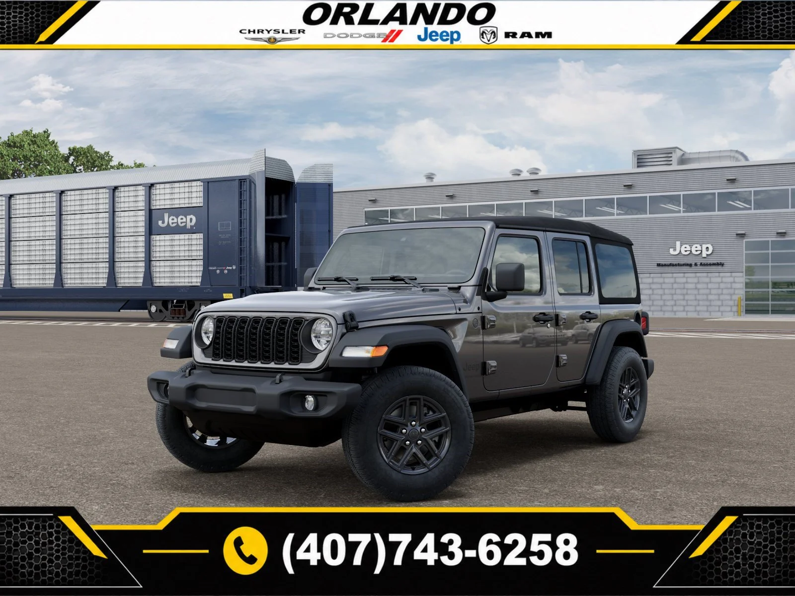New 2027 Granite Crystal Metallic Clearcoat Jeep Sport S image 1