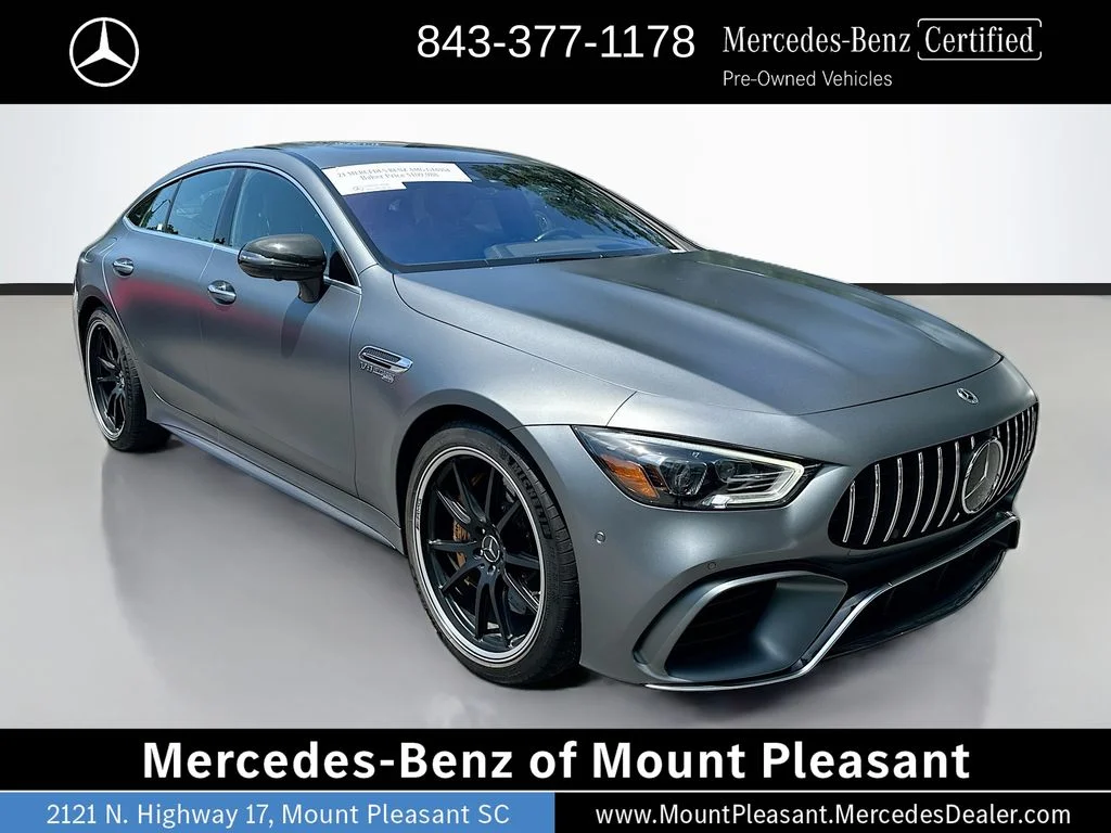 Certified Used 2021 designo Selenite Gray Magno Mercedes-AMG S image 3