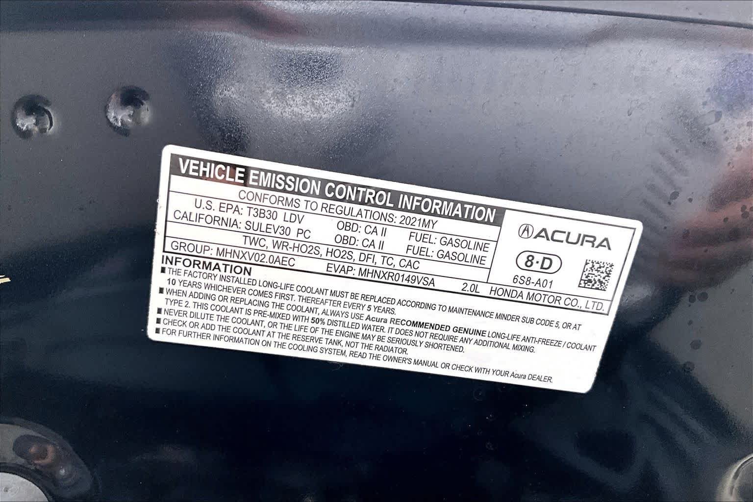 Used 2021 Majestic Black Pearl Acura w/A-Spec Package image 33