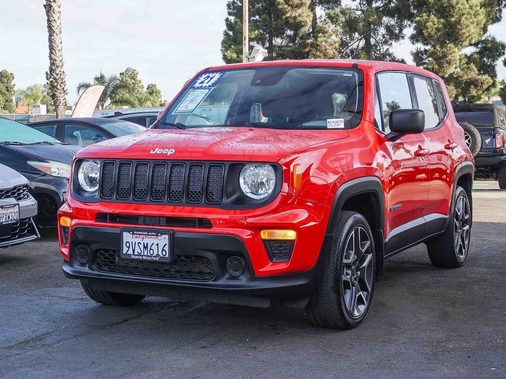 Used 2021 Red Jeep Sport image 4