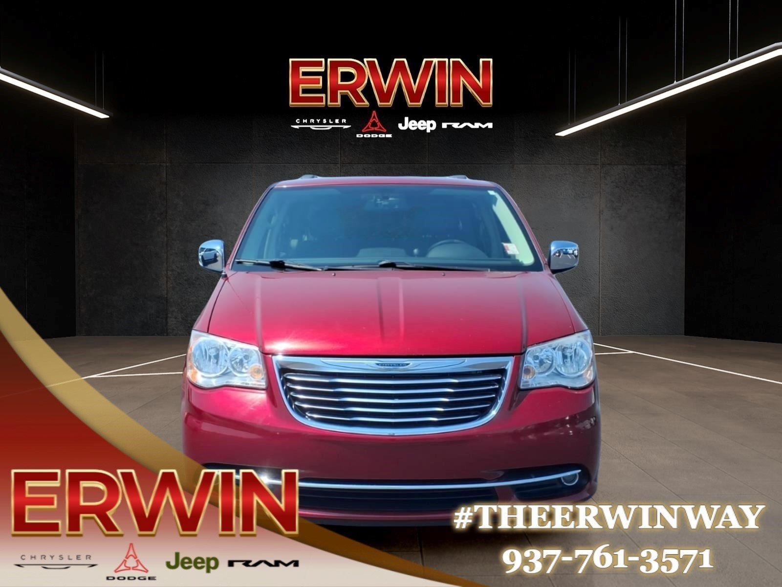 Used 2014 Deep Cherry Red Crystal Pearl Coat Chrysler Touring-L image 2