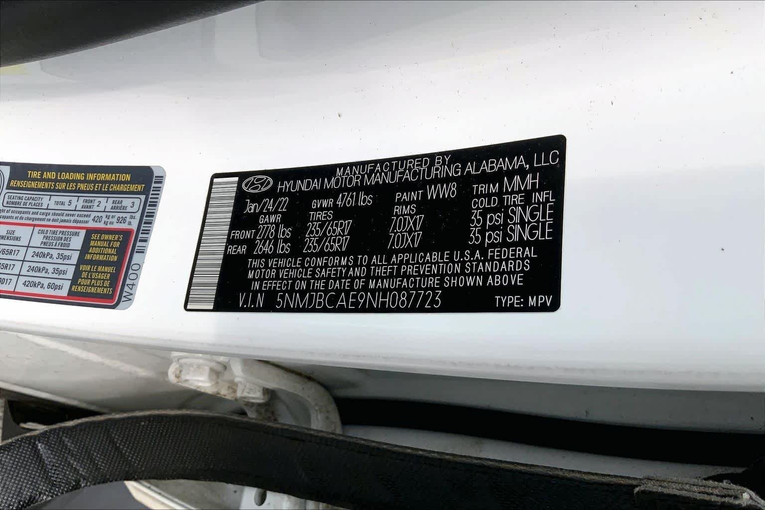 Used 2022 Quartz White Hyundai SEL image 37