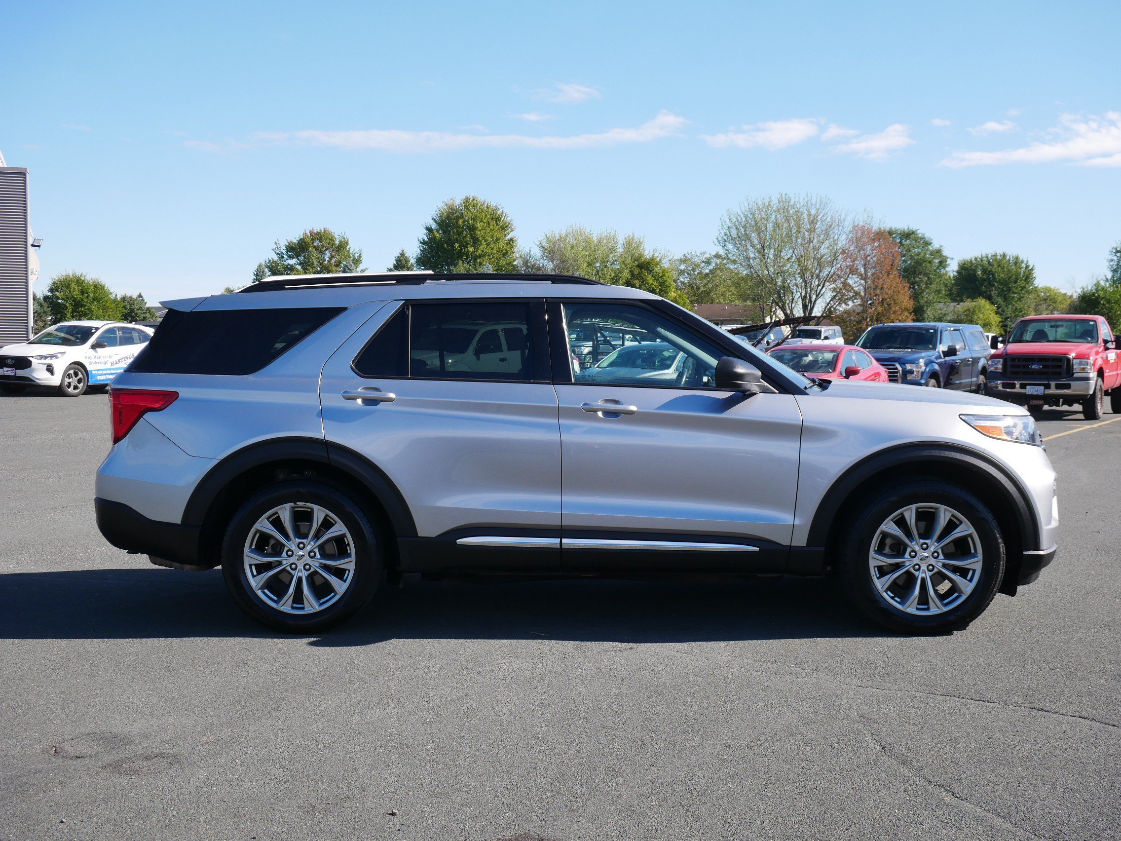 Used 2021 Iconic Silver Metallic Ford XLT image 6