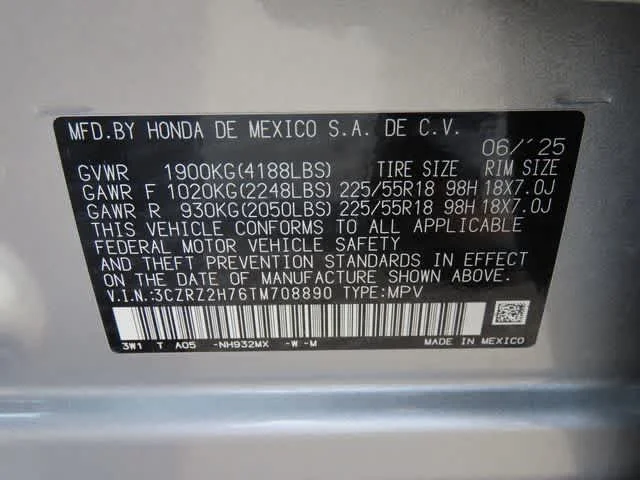 2026 Honda HR-V EX-L - Photo 27